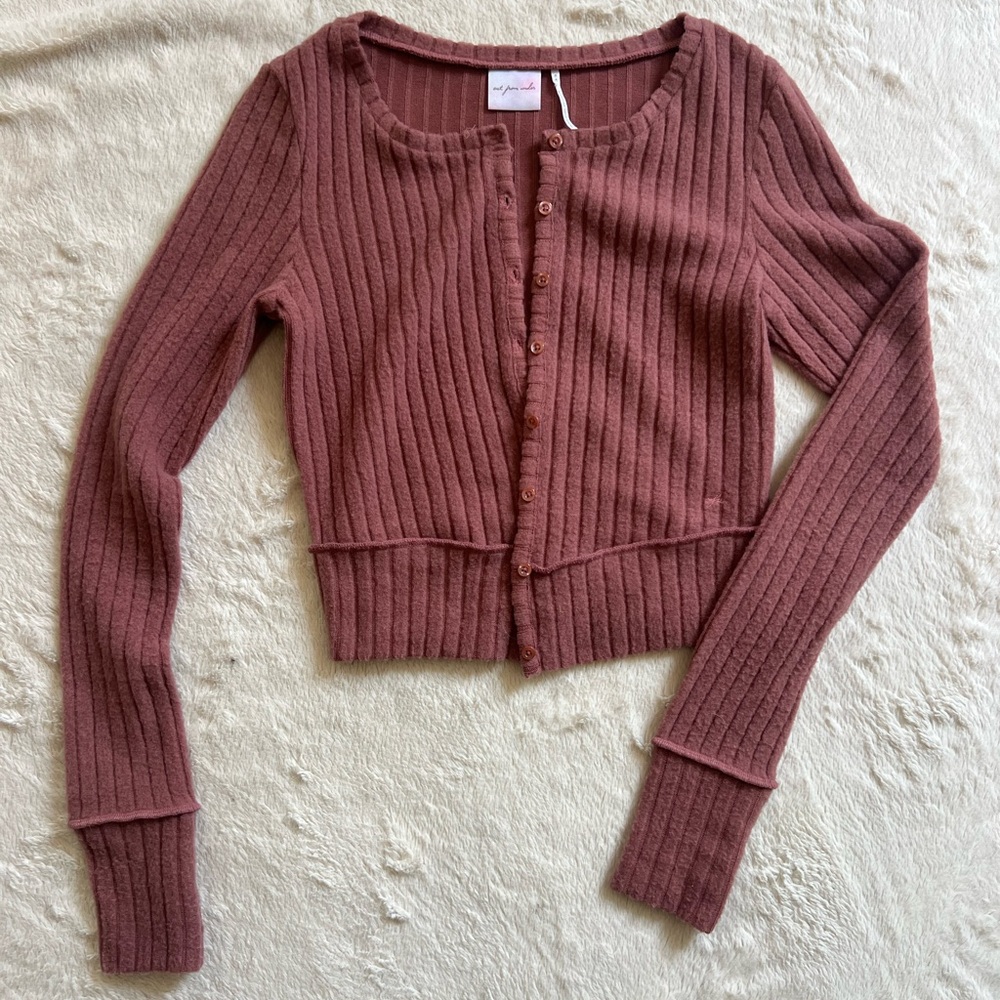 Urban Outfitters Ribbed Button Cardigan Sweater